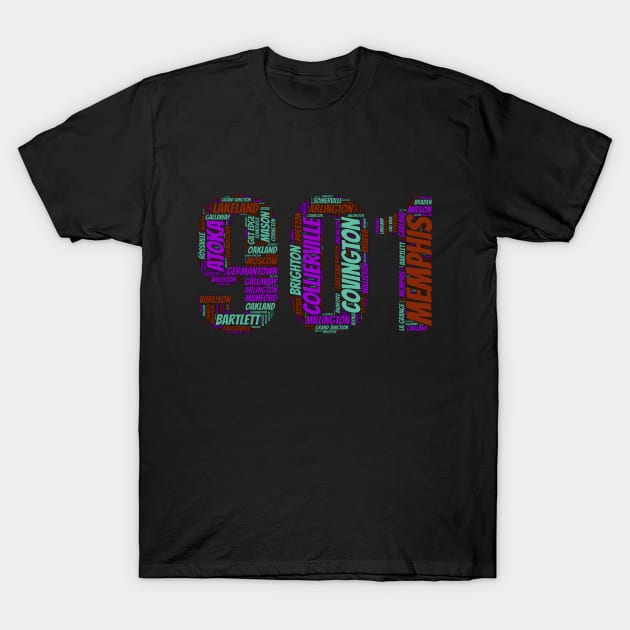 Memphis and the 901 T-Shirt by GeePublic